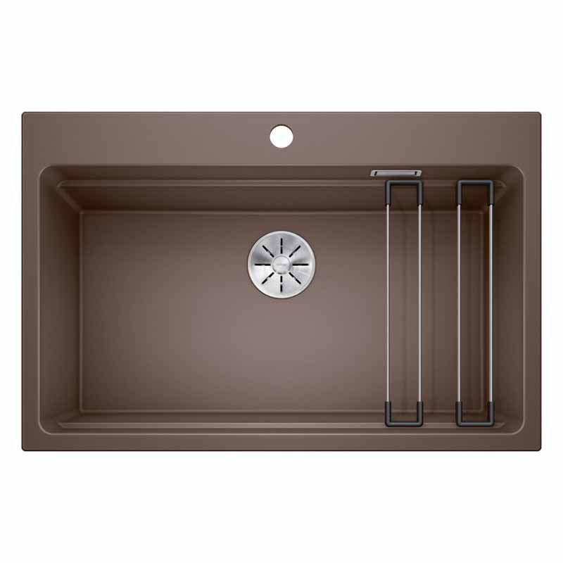 Chiuveta de bucatarie Etagon 525196, silgranit Cafea, 780 x 510 mm, Blanco